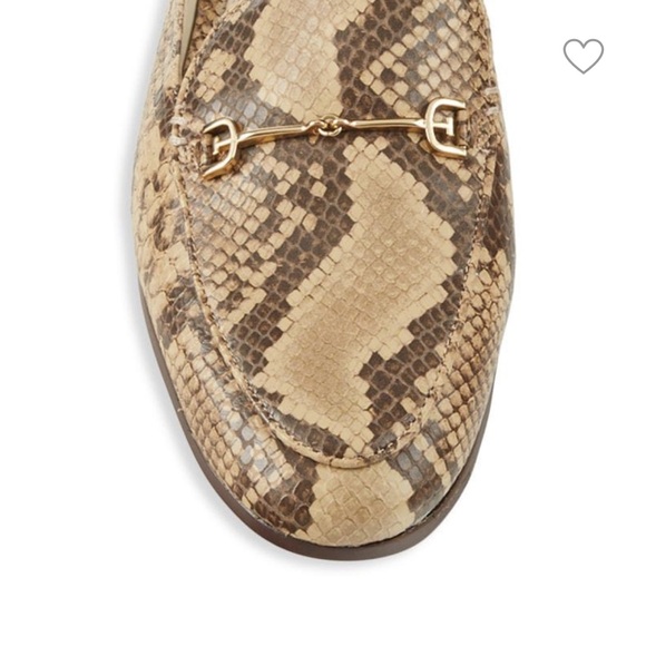 Linnie Python-Embossed Leather Mules - Picture 4 of 7